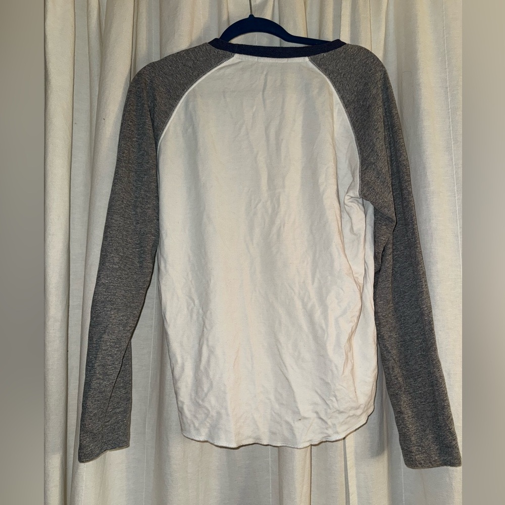 Marine Layer Navy and White Crew Neck Tee